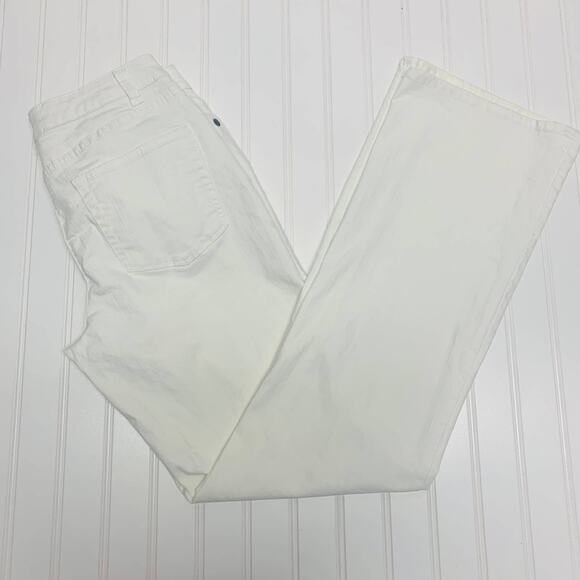 White Coldwater Creek Jeans Stretch Flare Sz 4 - Picture 1 of 7